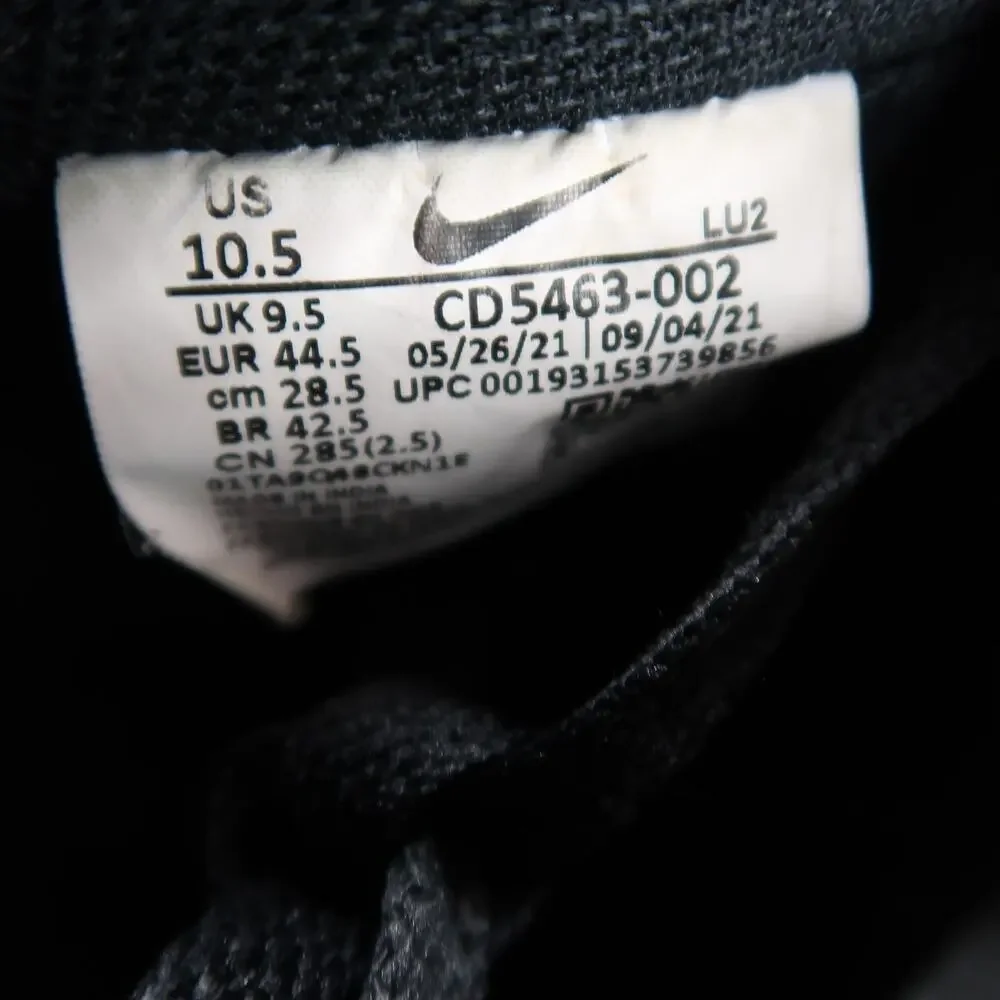 Nike Shoes Mens 10.5 Air Force One Low Sneakers Casual Lifestyle Black Trainers